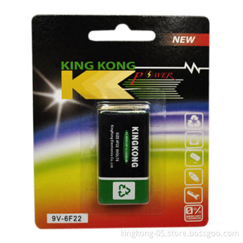9V Super Carbon Dry Battery 6F22